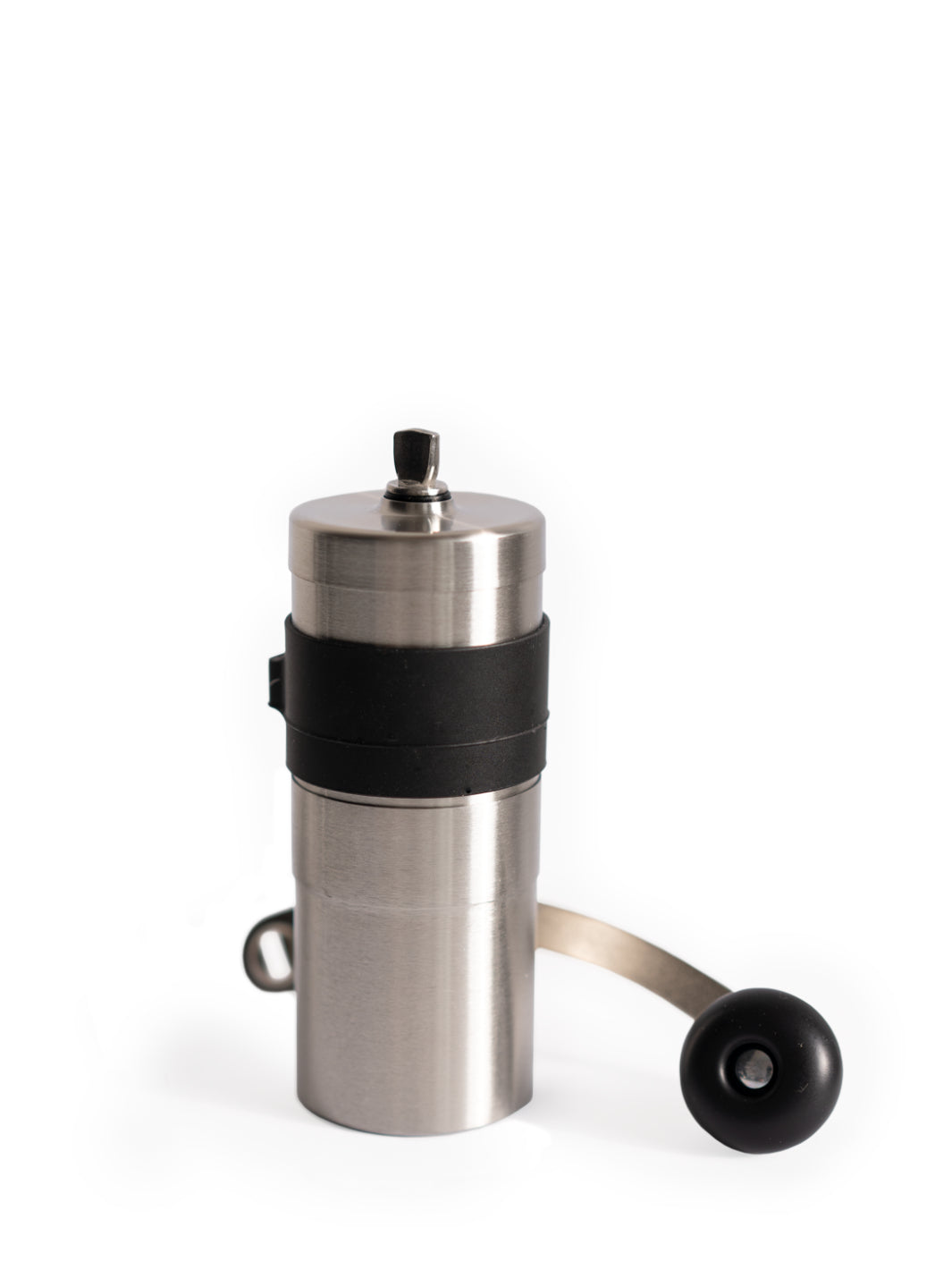 PORLEX Mini II hand grinder with removable handle and black grip